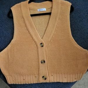 Never worn! Tan vest
